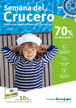 Semana del Crucero 2015 - Viajes el Corte Ingles