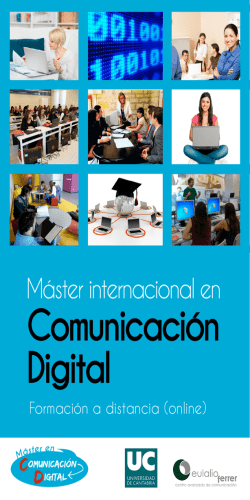 Descargar dossier informativo - Master en comunicaci&oacute;n digital