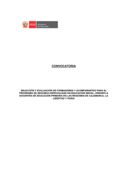 CONVOCATORIA