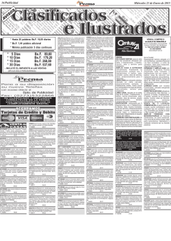 Clasificados - Obituarios