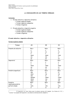 LA CONJUGACI&Oacute;N DE LOS TIEMPOS VERBALES