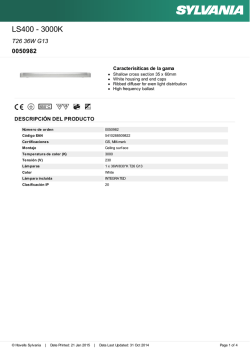 Hoja de datos - Havells Sylvania