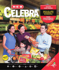 Novedades - Celebra la Vida con HEB