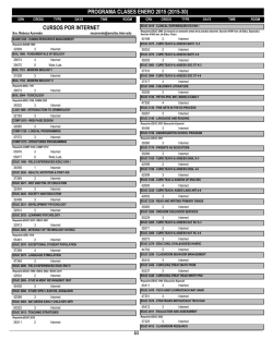 Programa de Clases
