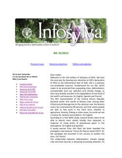 NO. 01/2015 - Food and Agriculture Organization of the United Nations