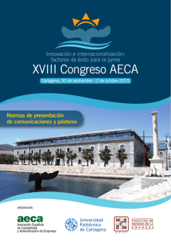 XVIII Congreso AECA - Asociaci&oacute;n Espa&ntilde;ola de Contabilidad y