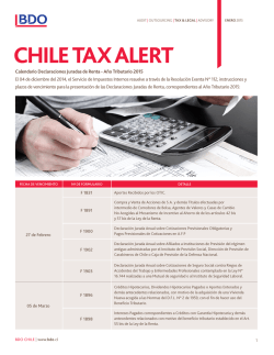 Alerta Tributaria Enero 2015