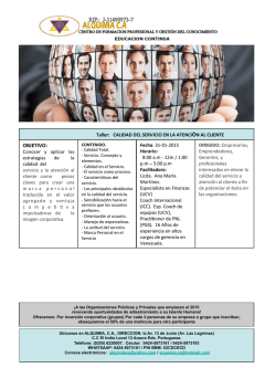 Page 1 Ub&iacute;canos en ALQUIMIA, C.A., DIRECCION: la Av. 13 de