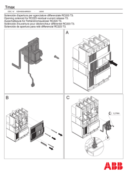 Opening solenoid for RC223 residual-current release T3