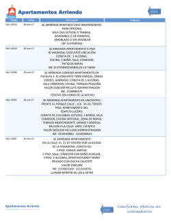 Apartamentos Arriendo