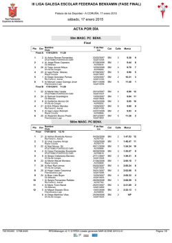III LIGA GALEGA ESCOLAR FEDERADA BENXAMIN (FASE FINAL
