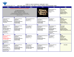 care-‐a-‐van schedule january 2015