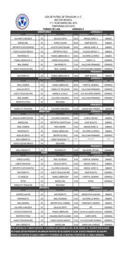 LIGA 9.xlsx - liga de futbol de tehuacan ac