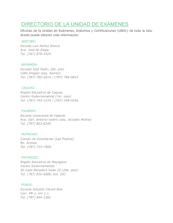 Directorio de Oficinas de la UEDC