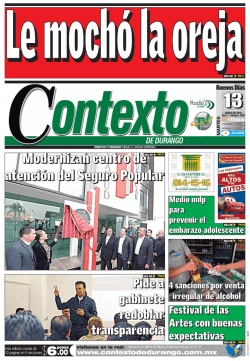 13/01/2015 - Contexto de Durango