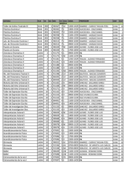 25 Literatur - Escuela de Artes BUAP