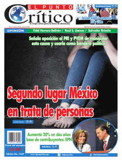 Se&ntilde;ala oposici&oacute;n al PRI y PVEM de manipular