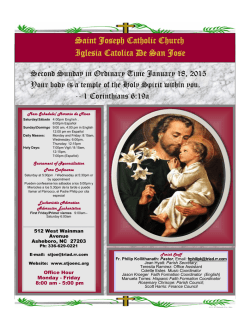 Saint Joseph Catholic Church Iglesia Catolica De San Jose