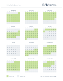 Pases de temporada - Walt Disney World