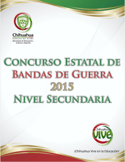 CONCURSO ESTATAL DE BANDAS DE GUERRA SECUNDARIA