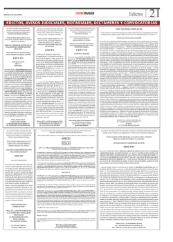edictos, avisos judiciales, notariales, dict&aacute;menes y convocatorias