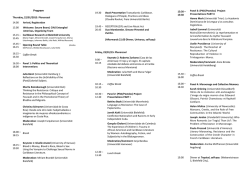Program - Universit&auml;t Bielefeld