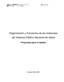 Organizaci&oacute;n y Funciones de las Instancias del