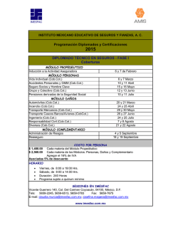Diplomados T&eacute;cnico en Seguros Fase 1