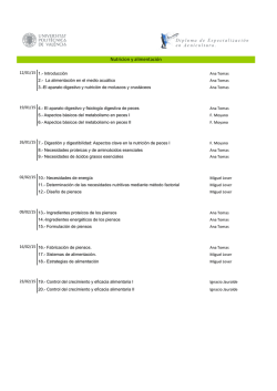 Nutricion y alimentaci&oacute;n - Curso de Acuicultura On-line