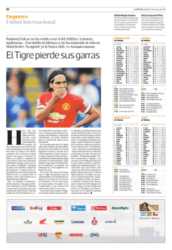 El Tigre pierde sus garras