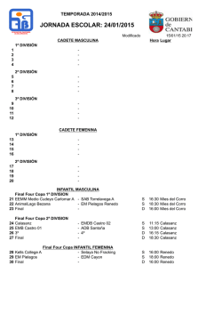 Pr&oacute;xima Jornada