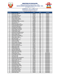 ADMISI&Oacute;N - 2015 - I (BECA 18) - Portal del ISEP Tupac Amaru