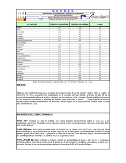 Servicio Agrometeorol&oacute;gico