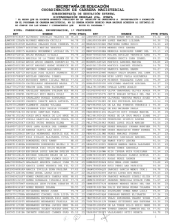 Docentes del Sistema Estatal candidatos a incorporarse y/o