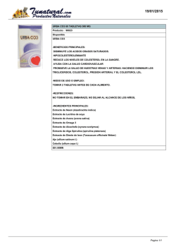 URBA CO3 60 TABLETAS 500 MG Producto : 90023 Disponible