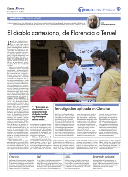 El diablo cartesiano, de Florencia a Teruel