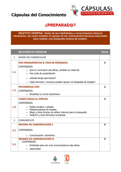 &iquest;Qu&eacute; te parece asistir a una c&aacute;psula del conocimiento