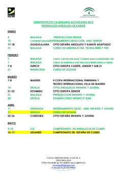CALENDARIO ACTIVIDADES FAK 2015 (12-01
