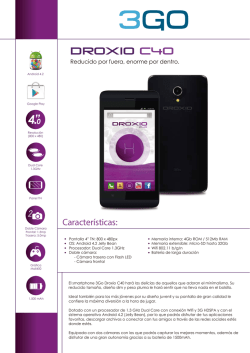 Ficha t&eacute;cnica