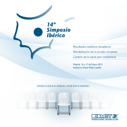 14&ordm; Simposio Ib&eacute;rico