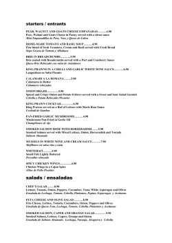 salads / ensaladas - About The Stone Grill