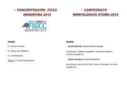concentraci&oacute;n ficcc argentina 2015 &bull; campeonato morfol&oacute;gico oto&ntilde;o