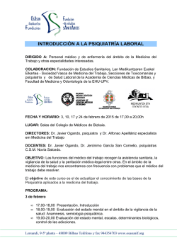 curso introducci&oacute;n a la psiquiatr&iacute;a laboral