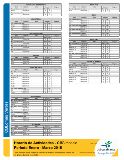 Gimnasios - Club Casablanca