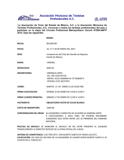 1&ordf; etapa del circuito profesional metropolitano varonil atem