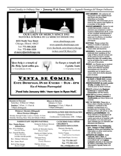 Sunday - E-churchbulletins.com