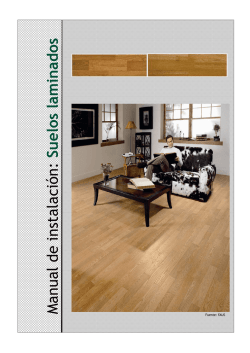 Manual de instalaci&oacute;n: Suelos laminados