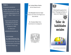 Taller de habilidades sociales