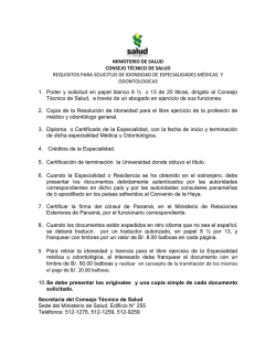 Requisitos para autorizaci&oacute;n de el inicio de internado de m&eacute;dicos y