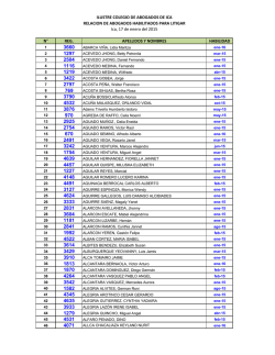 N&deg; REG. APELLIDOS Y NOMBRES HABILITADO ILUSTRE